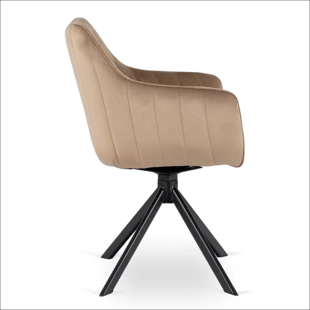 Sukama kėdė su veliūro audiniu smėlio spalvos TE1022 - €105 Save 15% 100-200, __label:Pristatymas 5-14 d.d., elite,