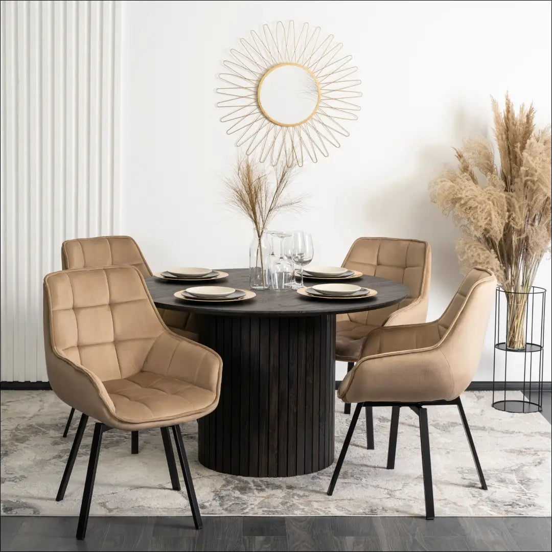 Sukama kėdė su veliūro audiniu smėlio spalvos TE152 - €96 Save 15% 50-100, __label:Pristatymas 5-14 d.d., elite,