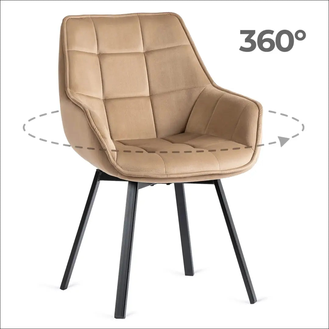 Sukama kėdė su veliūro audiniu smėlio spalvos TE152 - €96 Save 15% 50-100, __label:Pristatymas 5-14 d.d., elite,