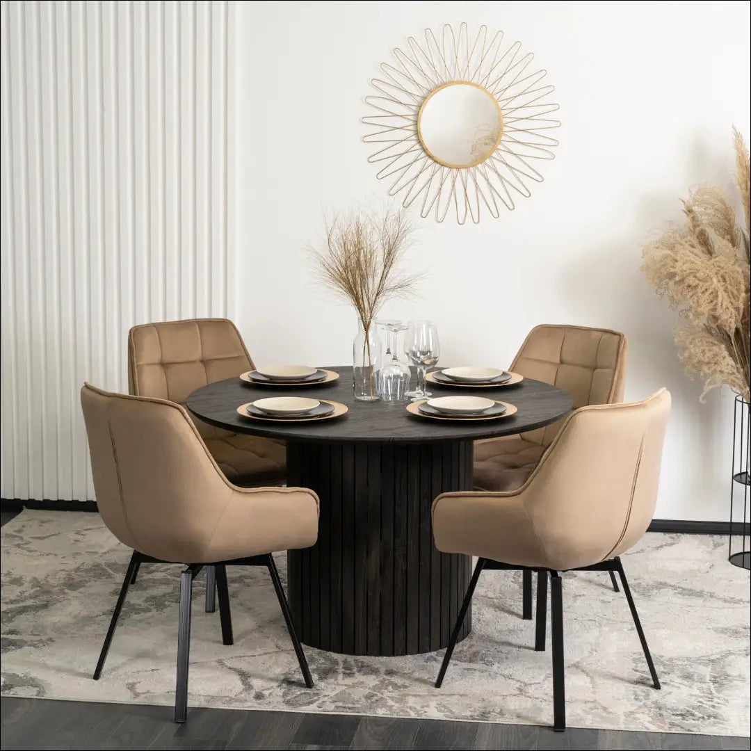 Sukama kėdė su veliūro audiniu smėlio spalvos TE152 - €96 Save 15% 50-100, __label:Pristatymas 5-14 d.d., elite,