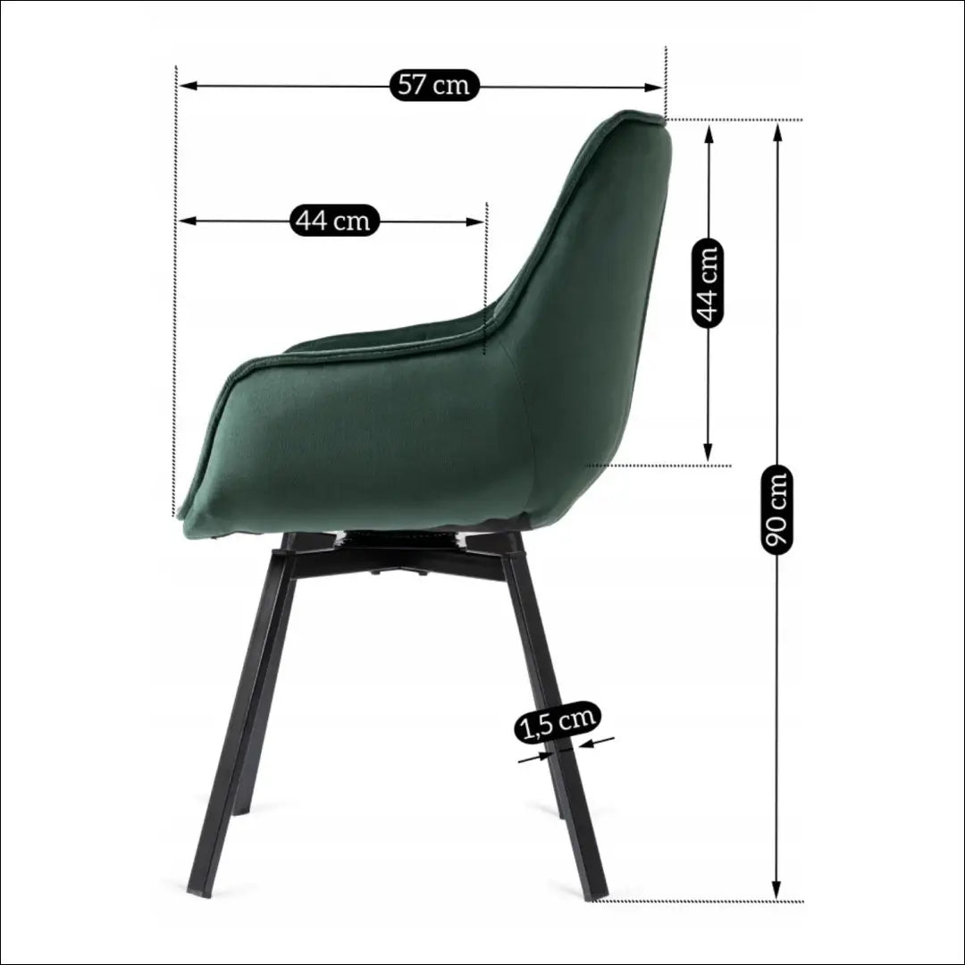 Sukama kėdė su veliūro audiniu žalios spalvos TE200 - €96 Save 15% 50-100, __label:Pristatymas 5-14 d.d., elite,
