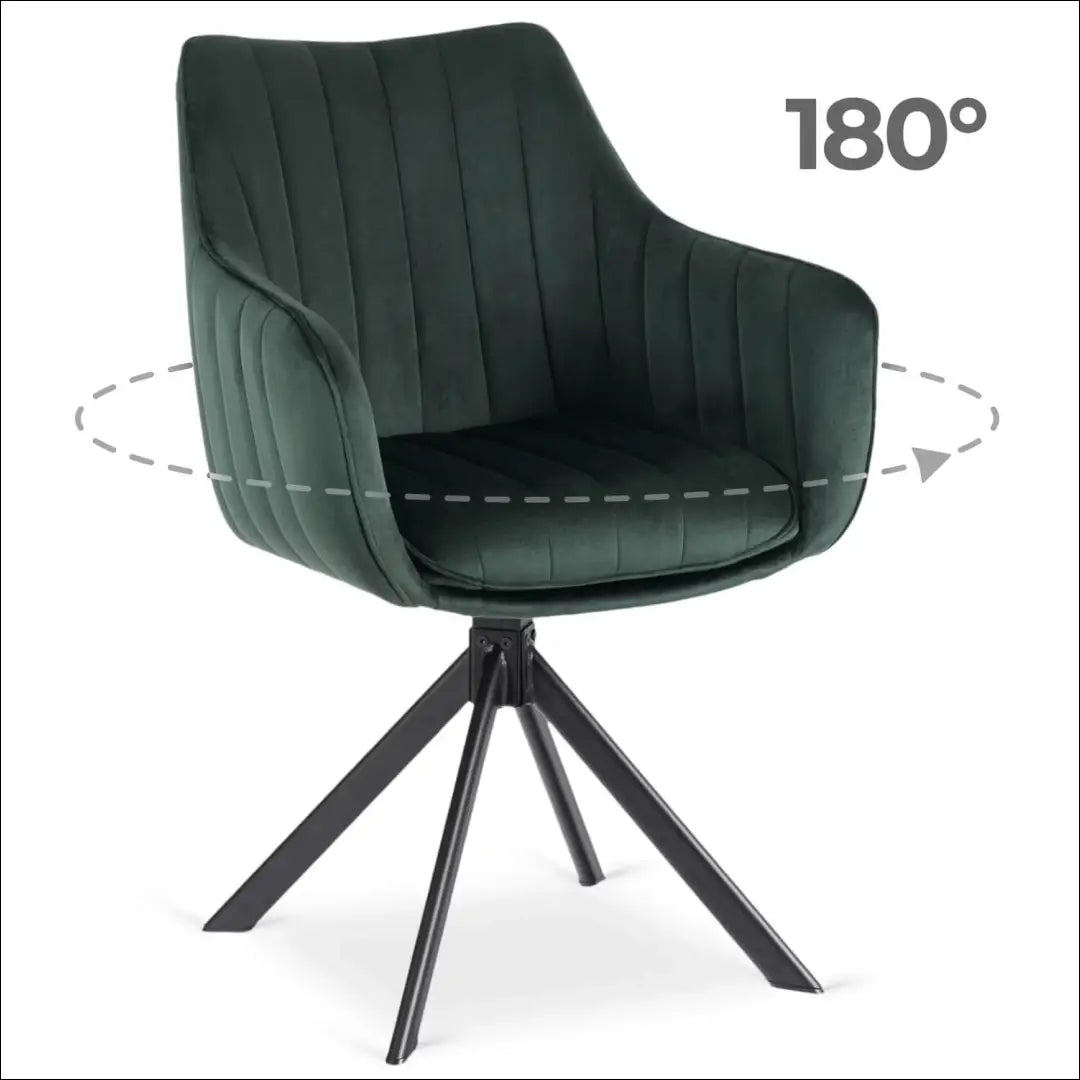 Sukama kėdė su veliūro audiniu žalios spalvos TE974 - €105 Save 15% 100-200, __label:Pristatymas 5-14 d.d., elite,