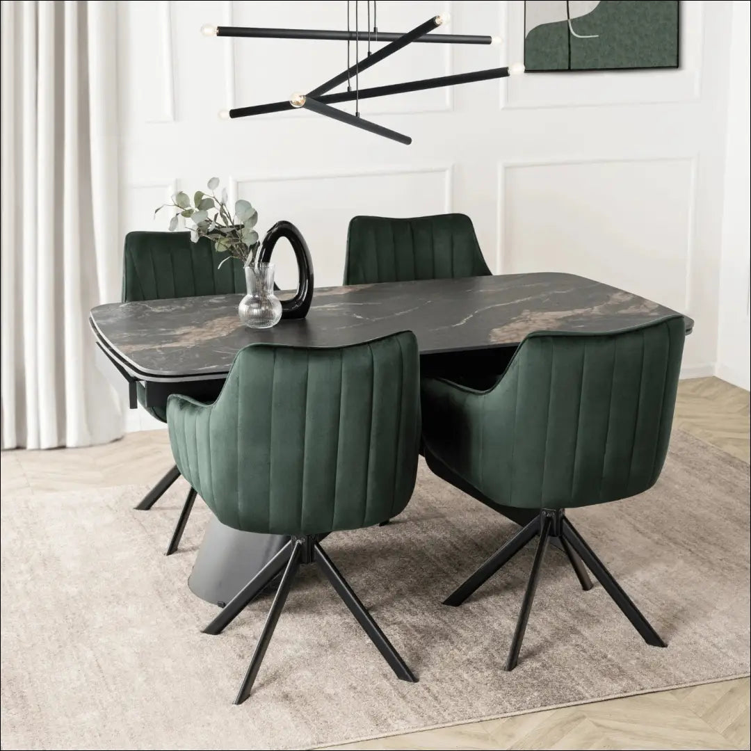 Sukama kėdė su veliūro audiniu žalios spalvos TE974 - €105 Save 15% 100-200, __label:Pristatymas 5-14 d.d., elite,