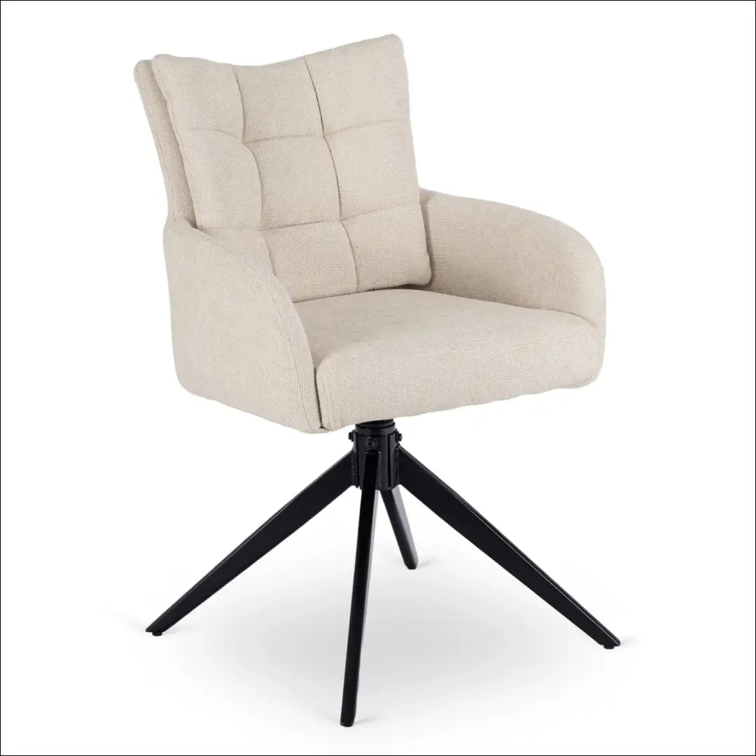 Sukama kėdė svetainei su audiniu kreminės spalvos TE1134 - €118 Save 15% 100-200, __label:Pristatymas 5-14 d.d., elite,