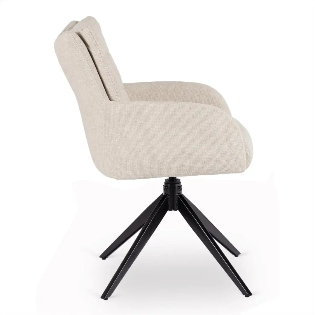 Sukama kėdė svetainei su audiniu kreminės spalvos TE1134 - €118 Save 15% 100-200, __label:Pristatymas 5-14 d.d., elite,