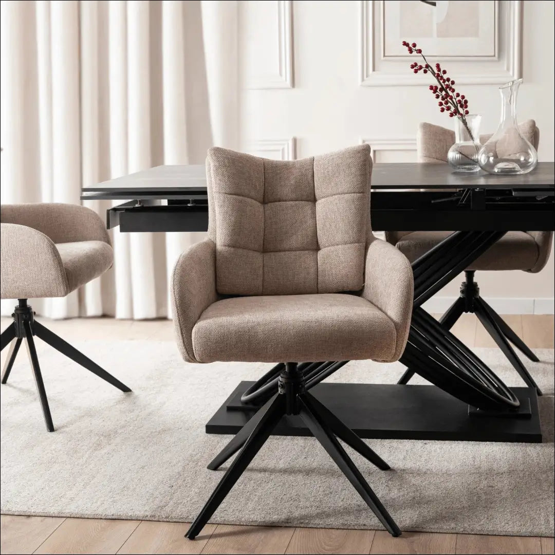 Sukama kėdė svetainei su audiniu smėlio spalvos TE1133 - €118 Save 15% 100-200, __label:Pristatymas 5-14 d.d., elite,