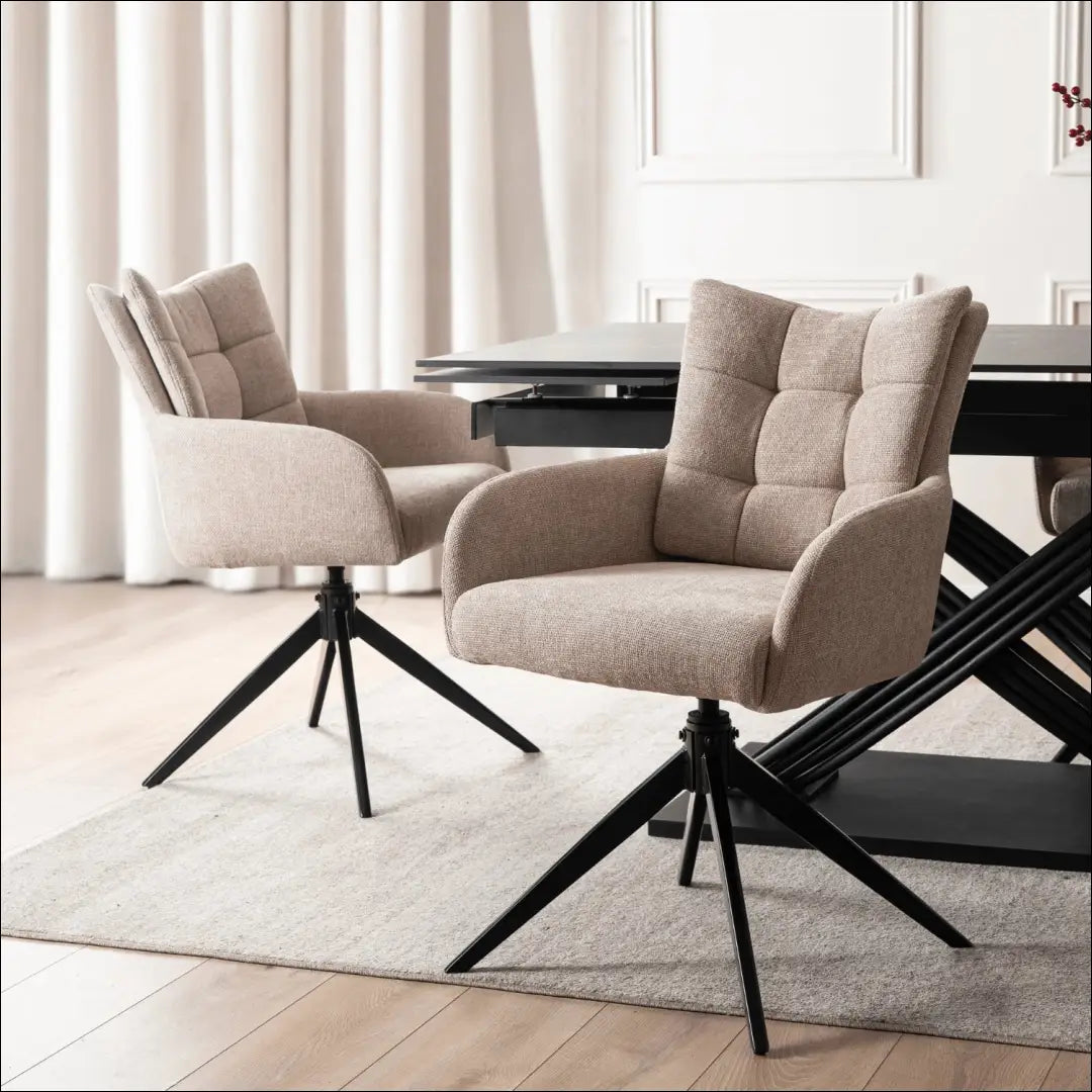 Sukama kėdė svetainei su audiniu smėlio spalvos TE1133 - €118 Save 15% 100-200, __label:Pristatymas 5-14 d.d., elite,