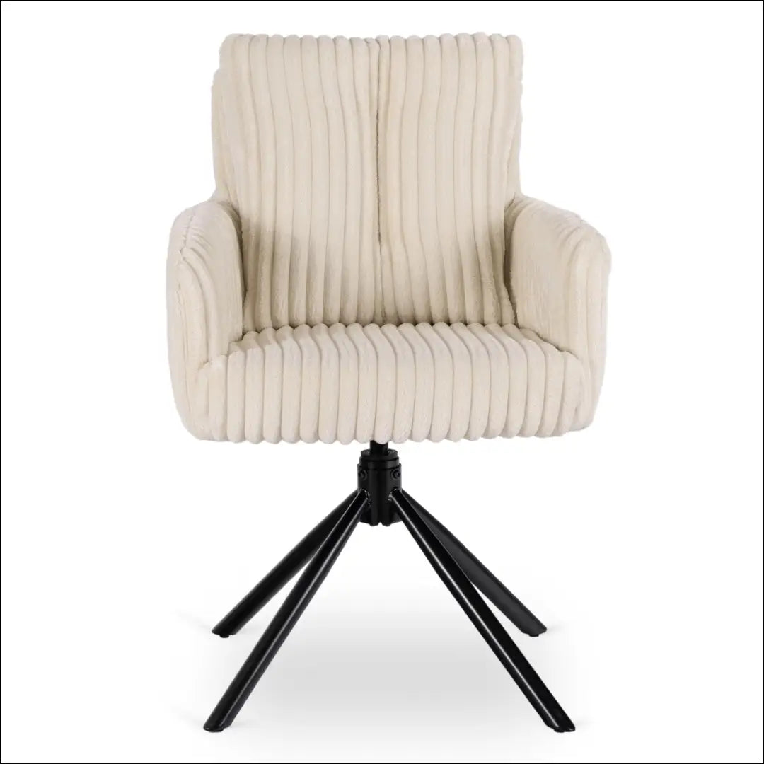Sukama kėdė svetainei su korduro audiniu kreminės spalvos TE1132 - €113 Save 15% 100-200, __label:Pristatymas 5-14