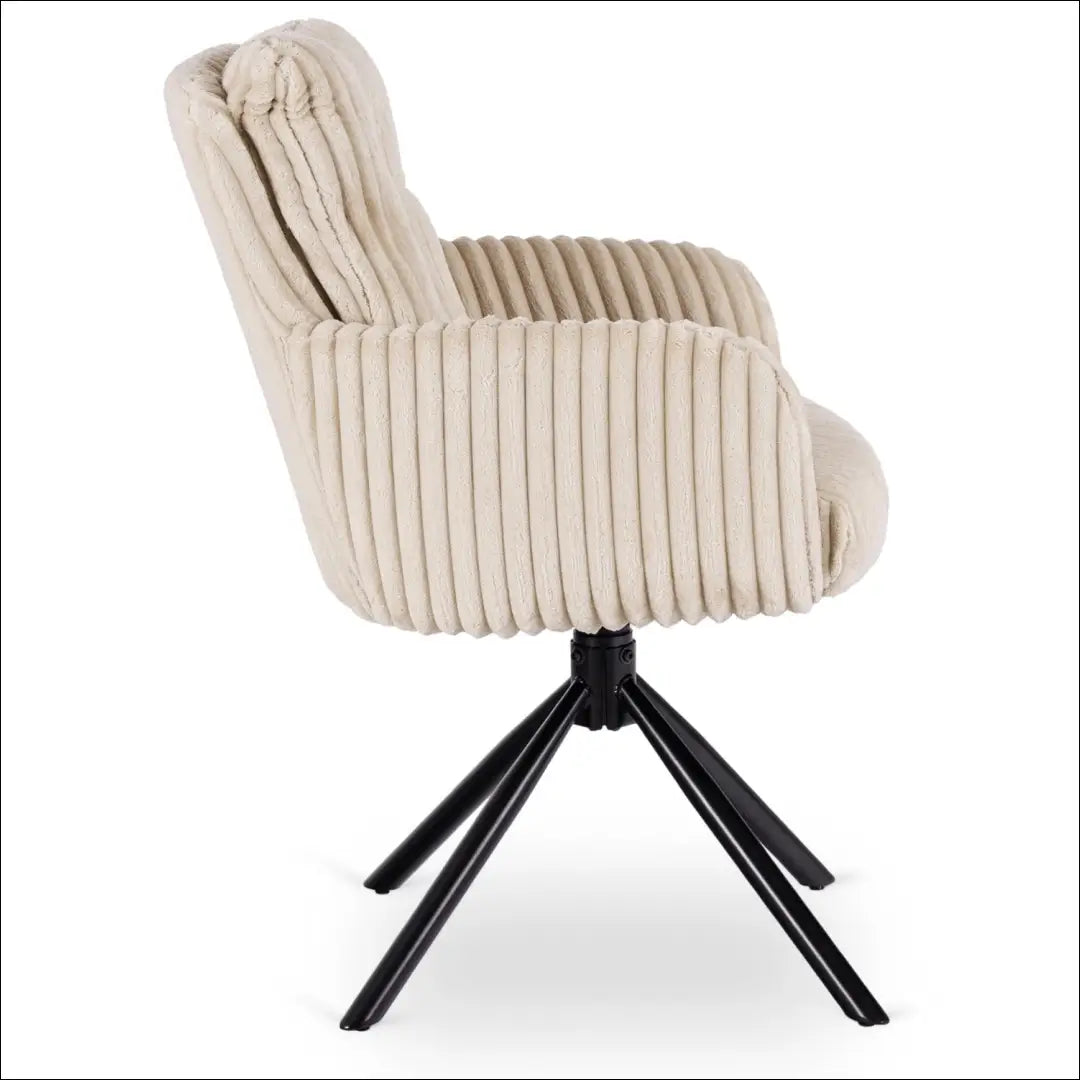 Sukama kėdė svetainei su korduro audiniu smėlio spalvos TE1131 - €113 Save 15% 100-200, __label:Pristatymas 5-14 d.d.,