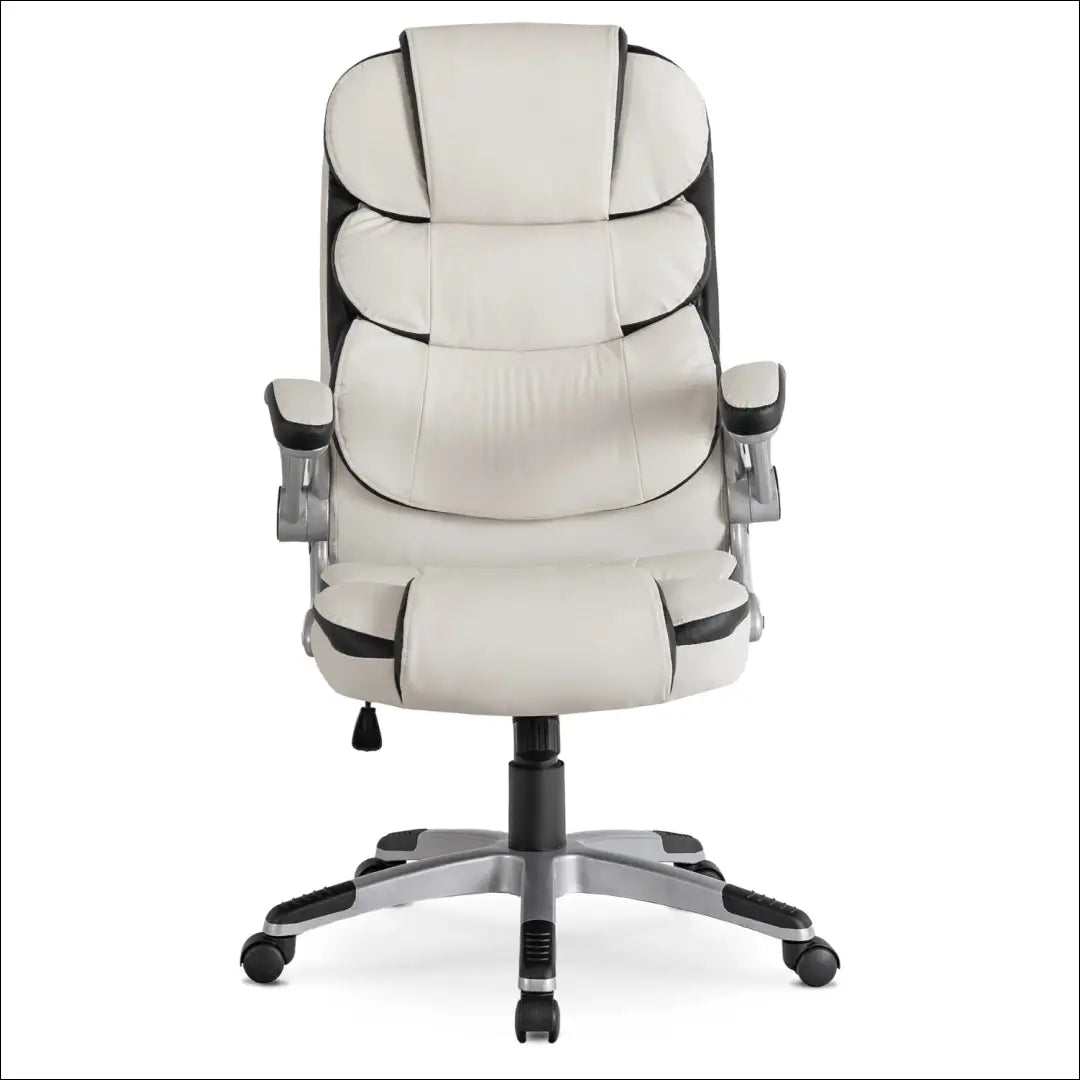 Sukama biuro kėdė iš eko odos baltos spalvos TE003 - €128 Save 15% 100-200, __label:Pristatymas 5-14 d.d., elite,