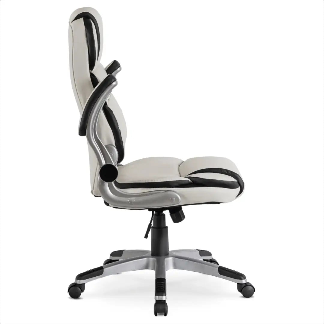 Sukama biuro kėdė iš eko odos baltos spalvos TE003 - €128 Save 15% 100-200, __label:Pristatymas 5-14 d.d., elite,