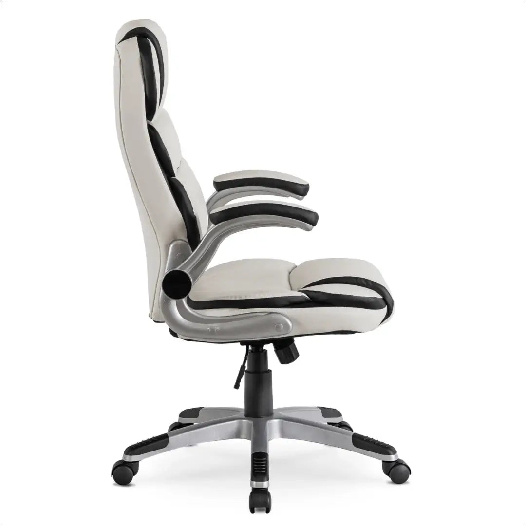 Sukama biuro kėdė iš eko odos baltos spalvos TE003 - €128 Save 15% 100-200, __label:Pristatymas 5-14 d.d., elite,