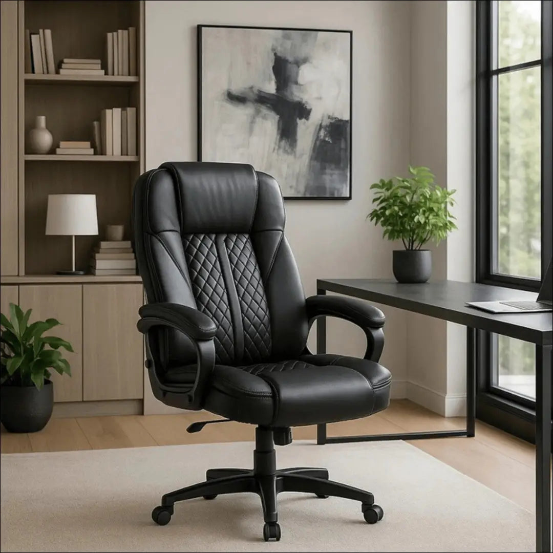 Sukama biuro kėdė iš eko odos juodos spalvos / pilkos TE703 - €146 Save 15% 100-200, __label:Pristatymas 5-14 d.d.,
