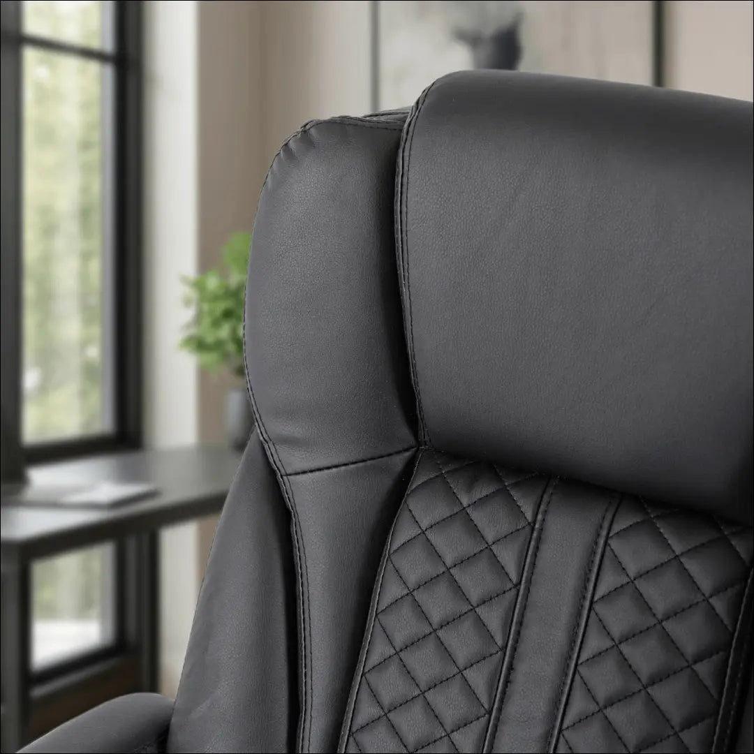 Sukama biuro kėdė iš eko odos juodos spalvos / pilkos TE703 - €146 Save 15% 100-200, __label:Pristatymas 5-14 d.d.,