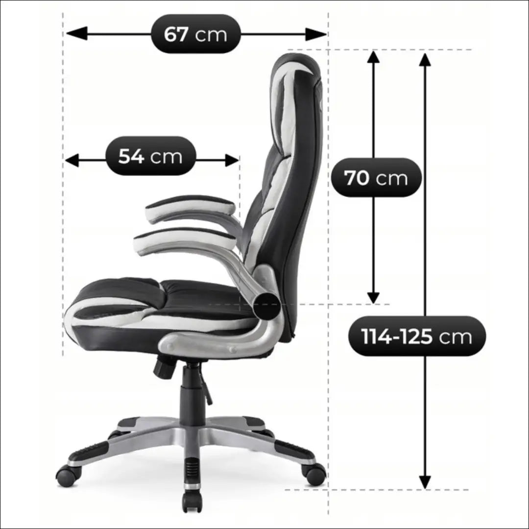 Sukama biuro kėdė iš eko odos juodos spalvos TE002 - €128 Save 15% 100-200, __label:Pristatymas 5-14 d.d., elite,