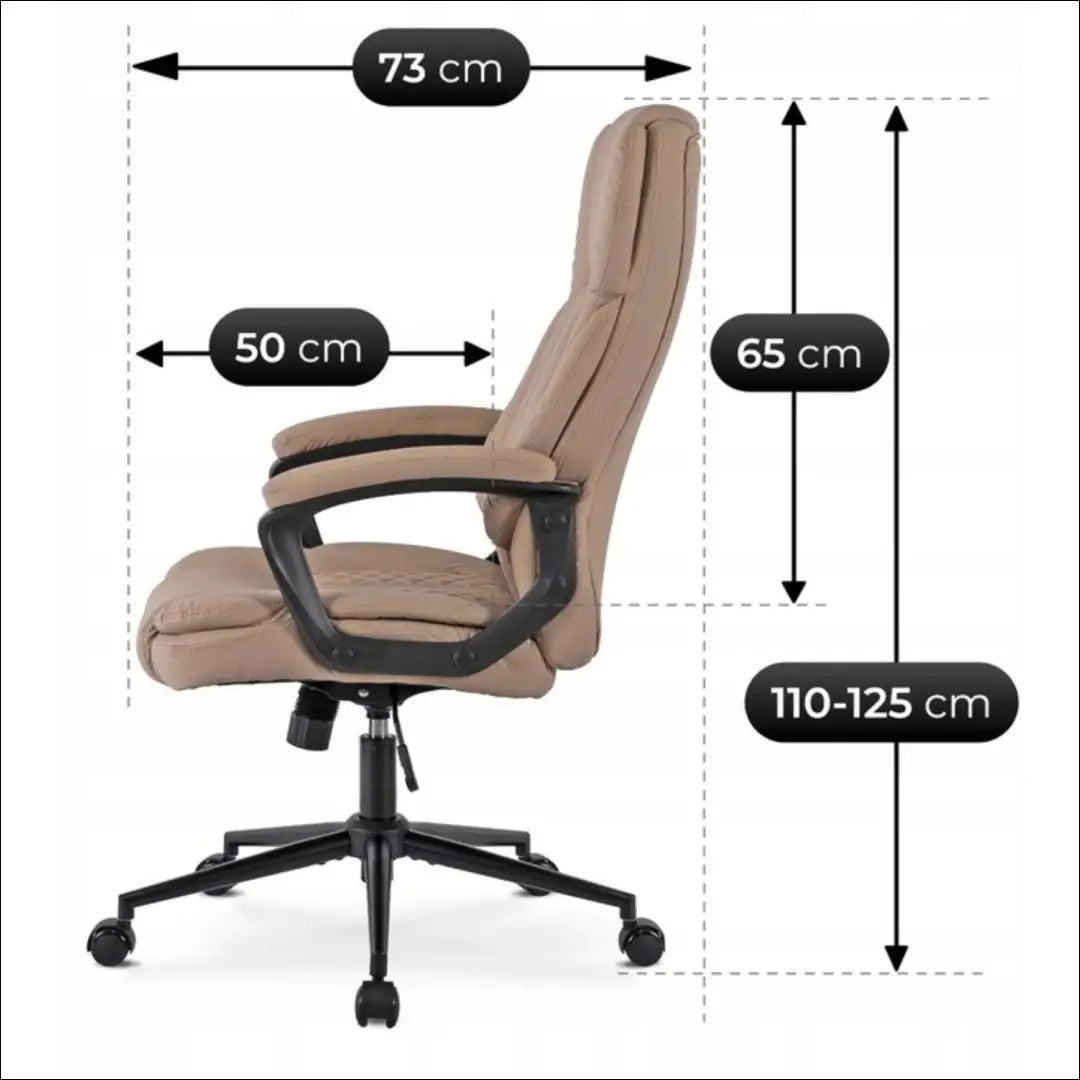 Sukama biuro kėdė iš eko odos smėlio spalvos / pilkos TE702 - €146 Save 15% 100-200, __label:Pristatymas 5-14 d.d.,