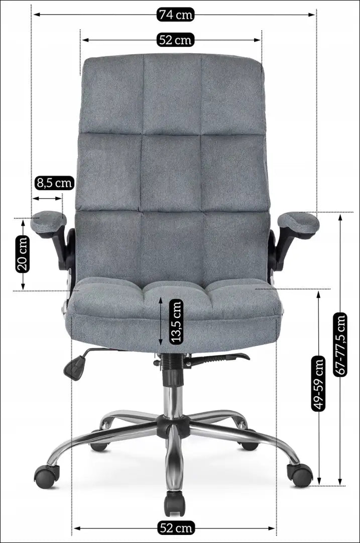 Sukama biuro kėdė su audiniu pilkos spalvos TE154 - €197 Save 15% 100-200, __label:Pristatymas 5-14 d.d., elite,