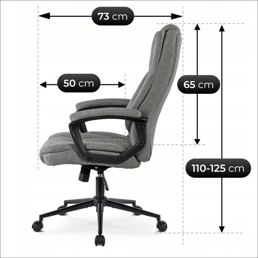 Sukama biuro kėdė su audiniu pilkos spalvos TE701 - €146 Save 15% 100-200, __label:Pristatymas 5-14 d.d., elite, Fotele