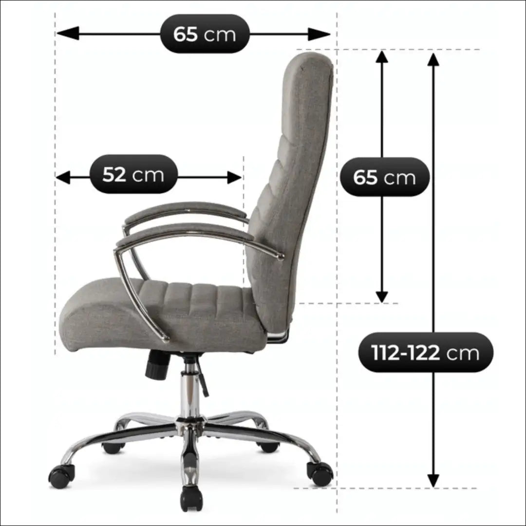 Sukama biuro kėdė su audiniu pilkos spalvos TE733 - €138 Save 15% 100-200, __label:Pristatymas 5-14 d.d., elite, Fotele