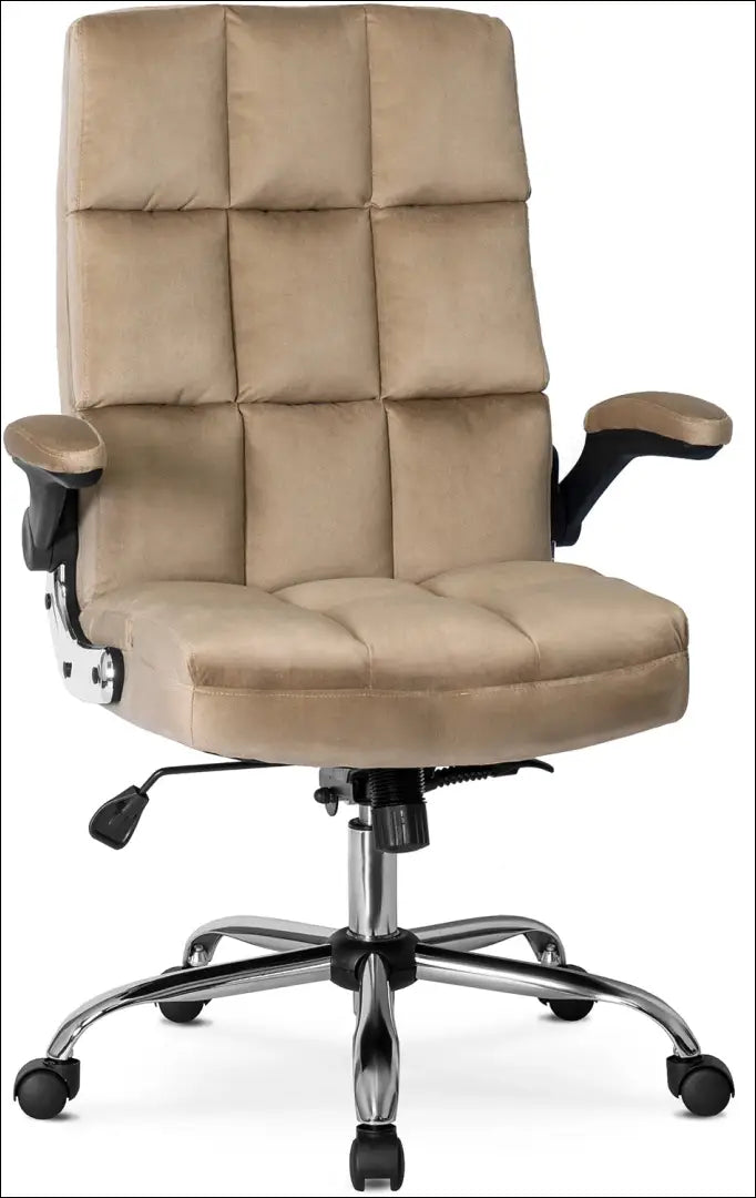 Sukama biuro kėdė su veliūro audiniu smėlio spalvos TE114 - €197 Save 15% 100-200, __label:Pristatymas 5-14 d.d.,