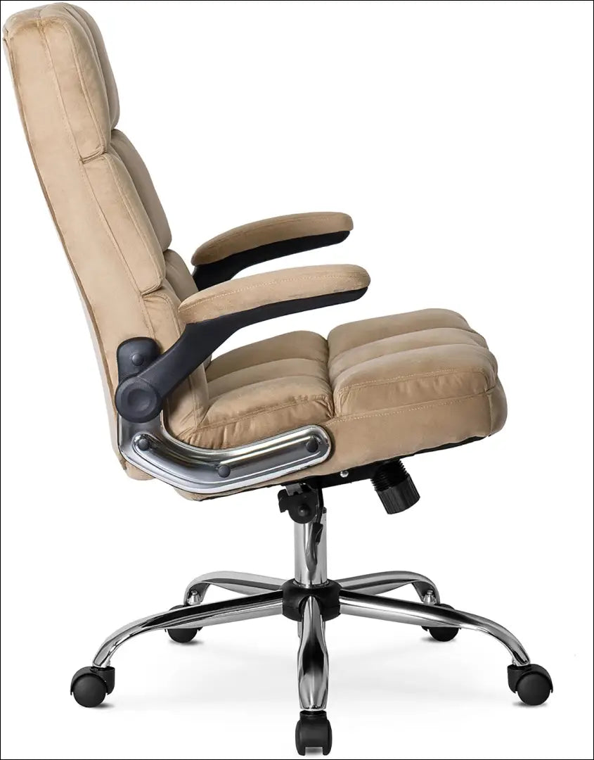 Sukama biuro kėdė su veliūro audiniu smėlio spalvos TE114 - €197 Save 15% 100-200, __label:Pristatymas 5-14 d.d.,