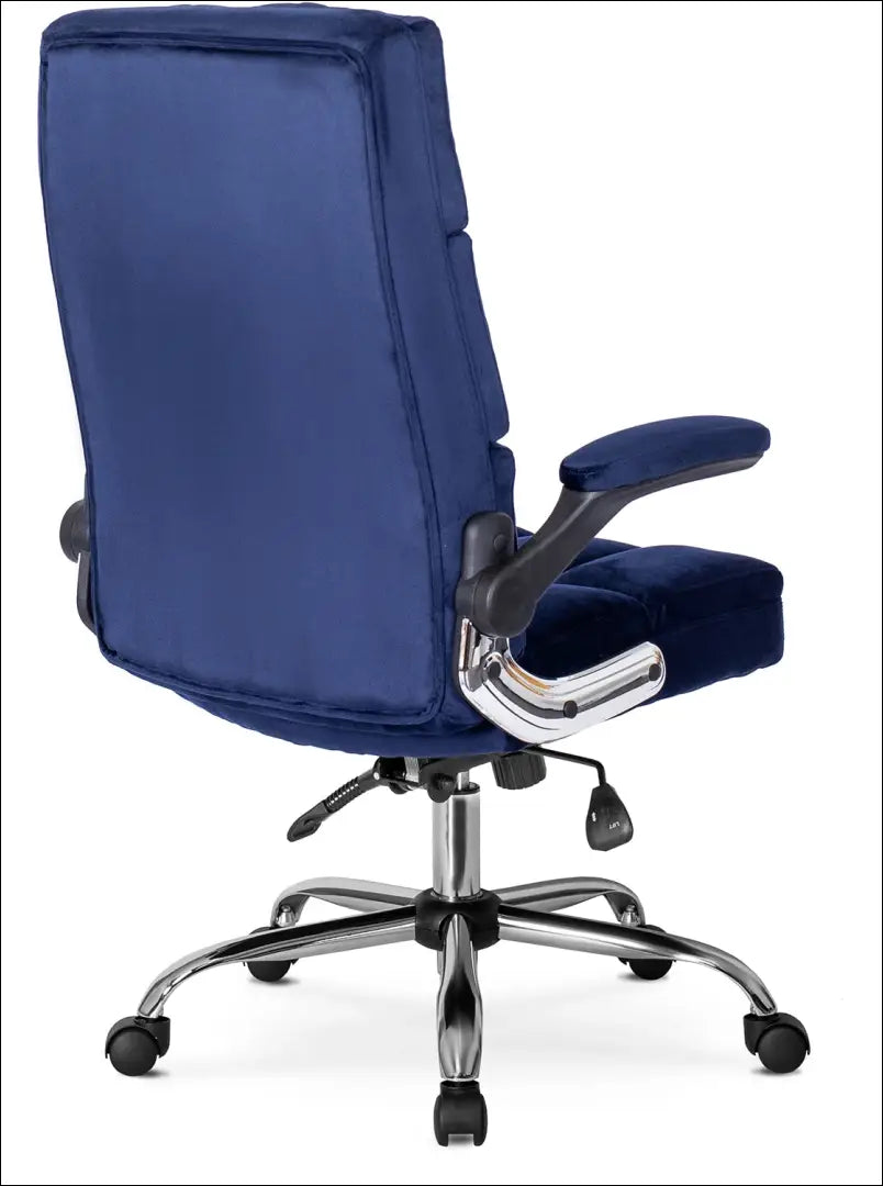 Sukama biuro kėdė su veliūro audiniu tamsiai mėlynos spalvos TE063 - €154 Save 15% 100-200, __label:Pristatymas 5-14
