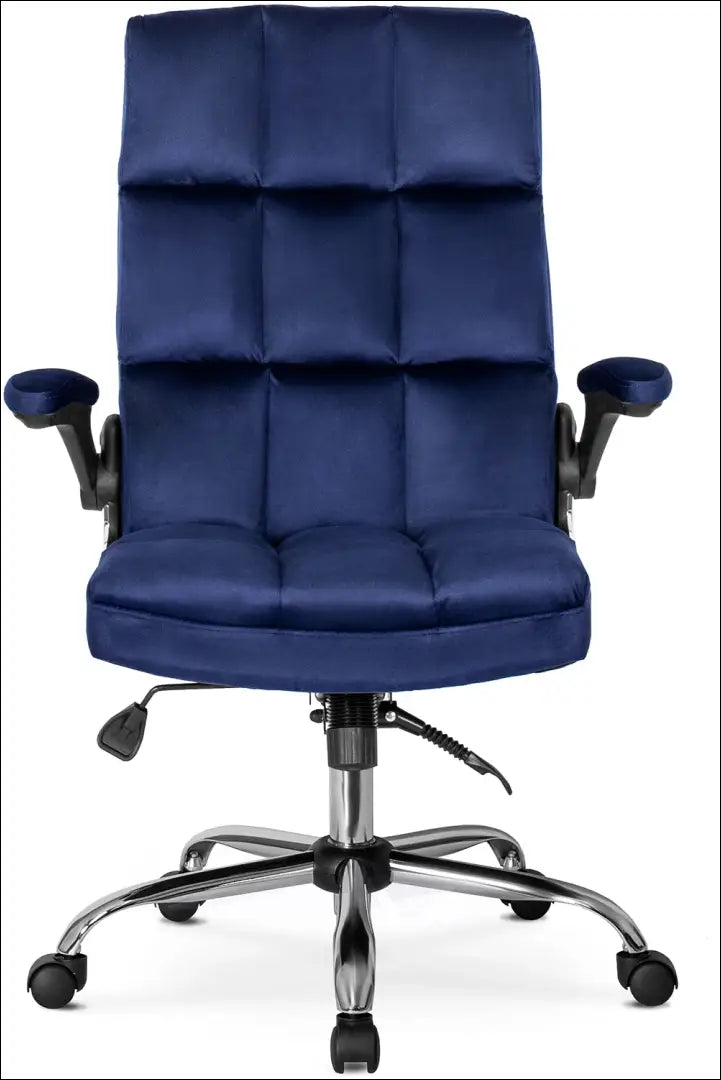 Sukama biuro kėdė su veliūro audiniu tamsiai mėlynos spalvos TE063 - €154 Save 15% 100-200, __label:Pristatymas 5-14