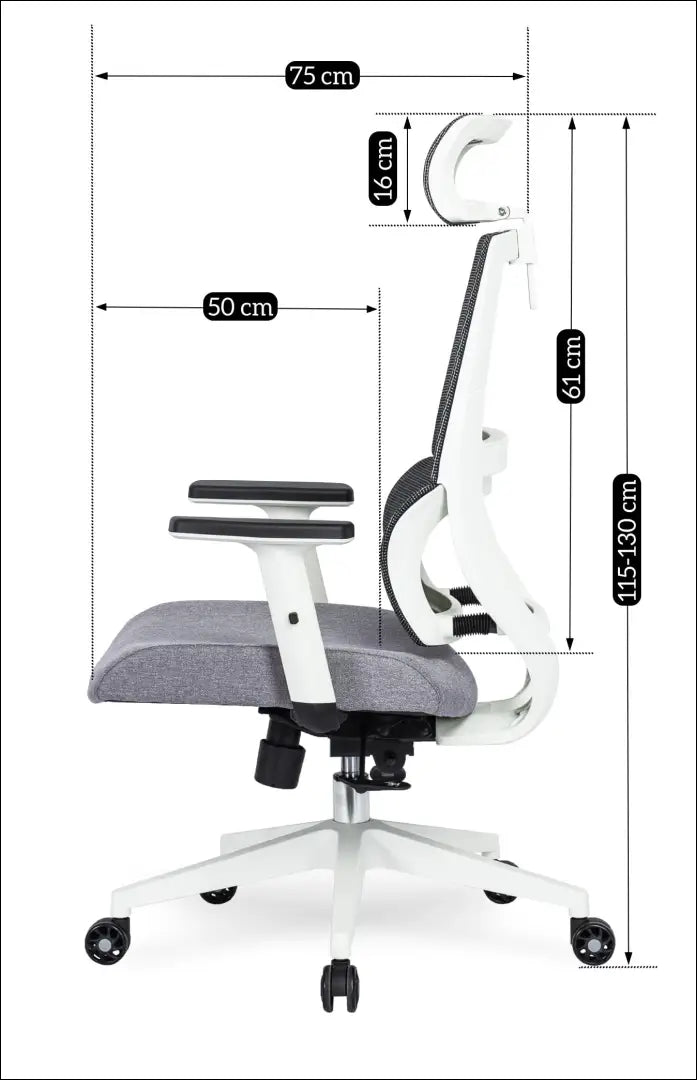 Ergonominis biuro kėdė su audiniu pilkos spalvos TE058 - €180 Save 15% 100-200, __label:Pristatymas 5-14 d.d., elite,