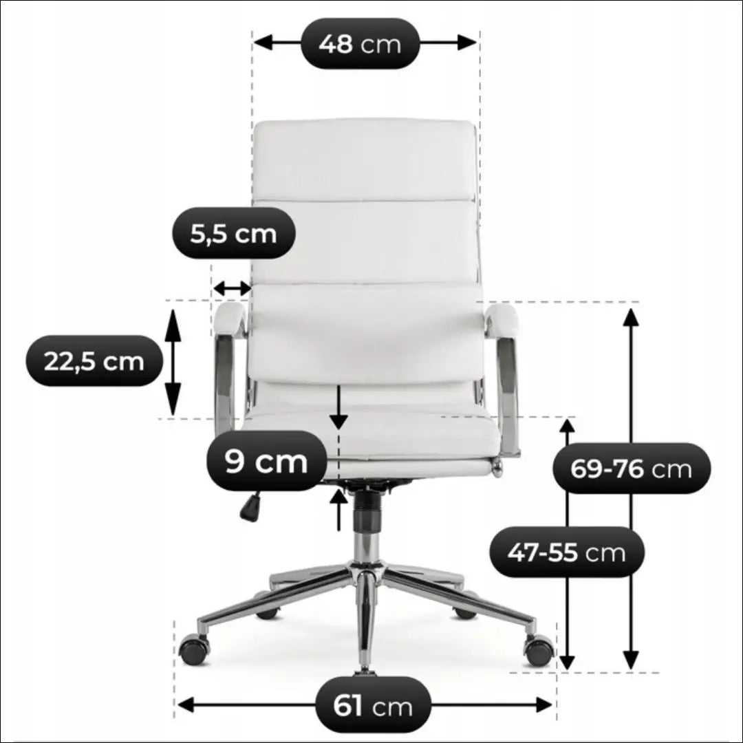 Sukamas fotelis iš eko odos baltos spalvos TE716 - €168 Save 15% 100-200, __label:Pristatymas 5-14 d.d., elite, Fotele
