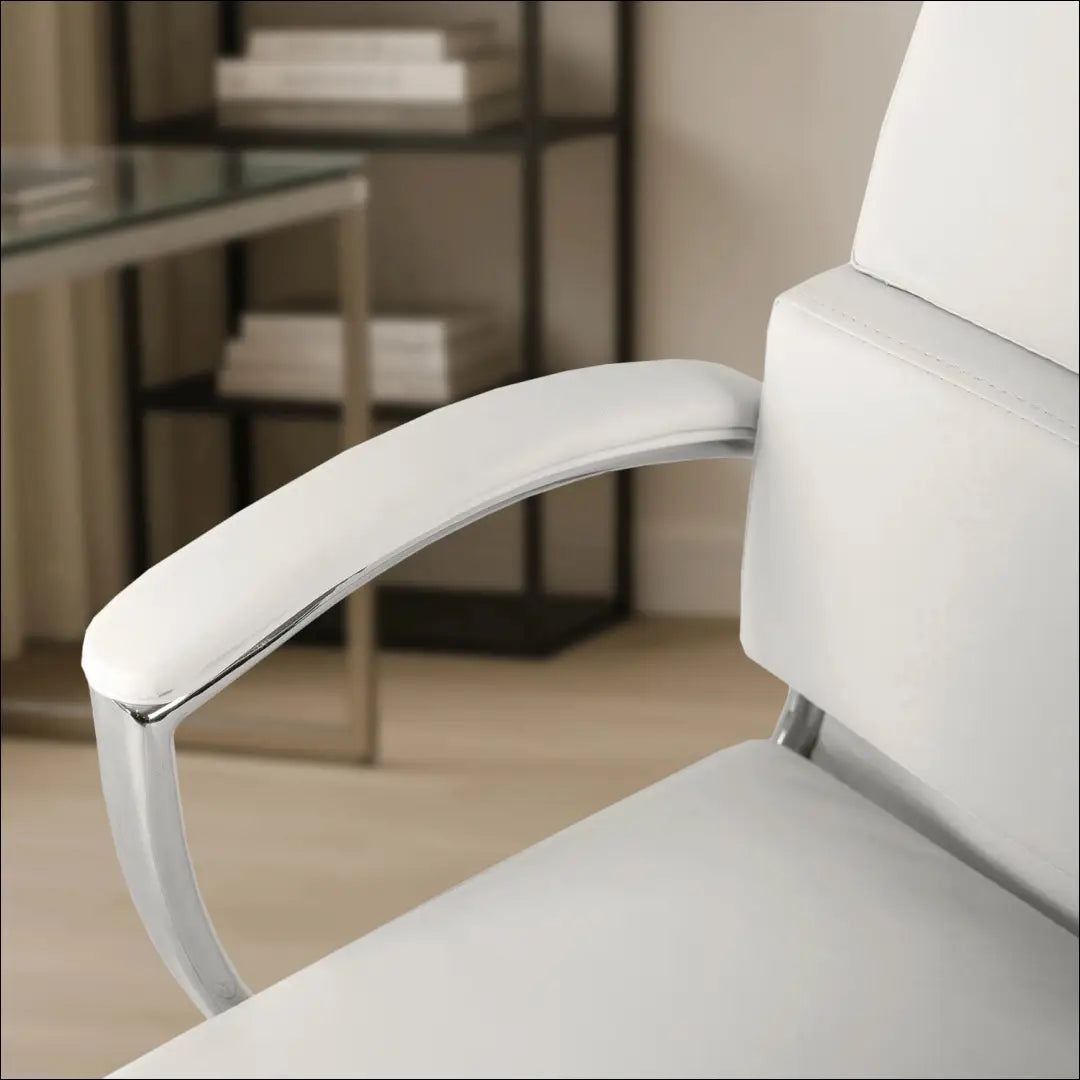Sukamas fotelis iš eko odos baltos spalvos TE716 - €168 Save 15% 100-200, __label:Pristatymas 5-14 d.d., elite, Fotele