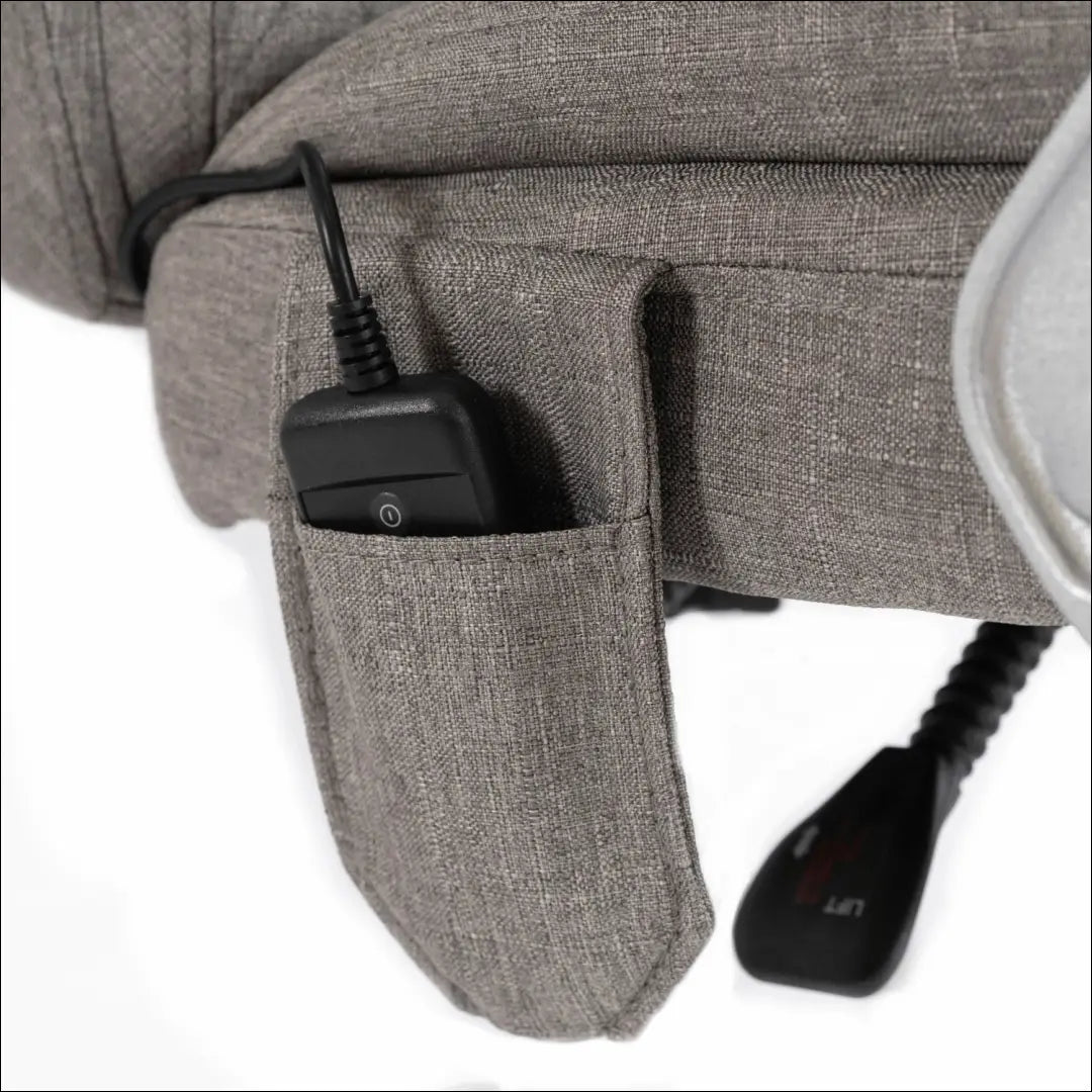Sukamas masažinis fotelis su šildymo funkcija audiniu pilkos spalvos TE700 - €177 Save 15% 100-200, __label:Pristatymas