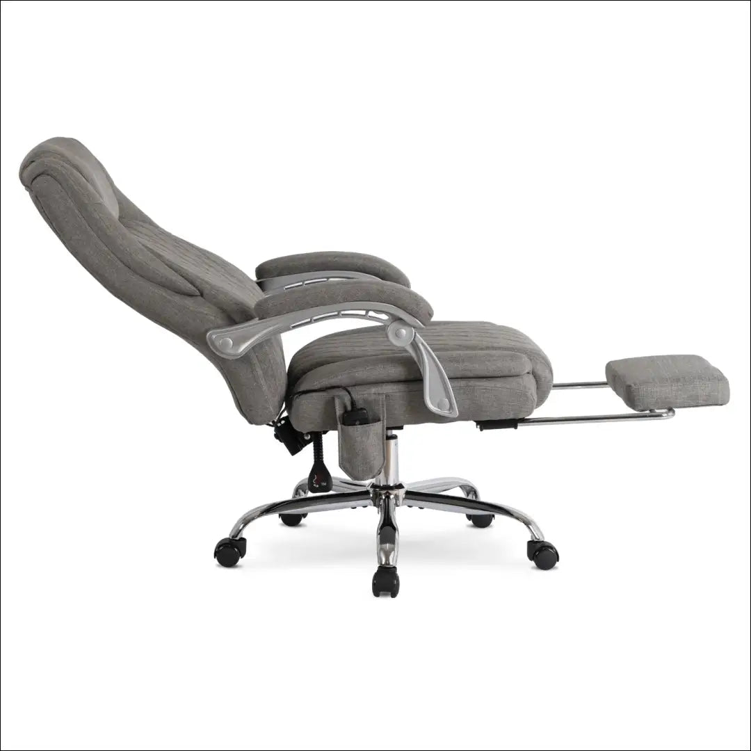 Sukamas masažinis fotelis su šildymo funkcija audiniu pilkos spalvos TE700 - €177 Save 15% 100-200, __label:Pristatymas