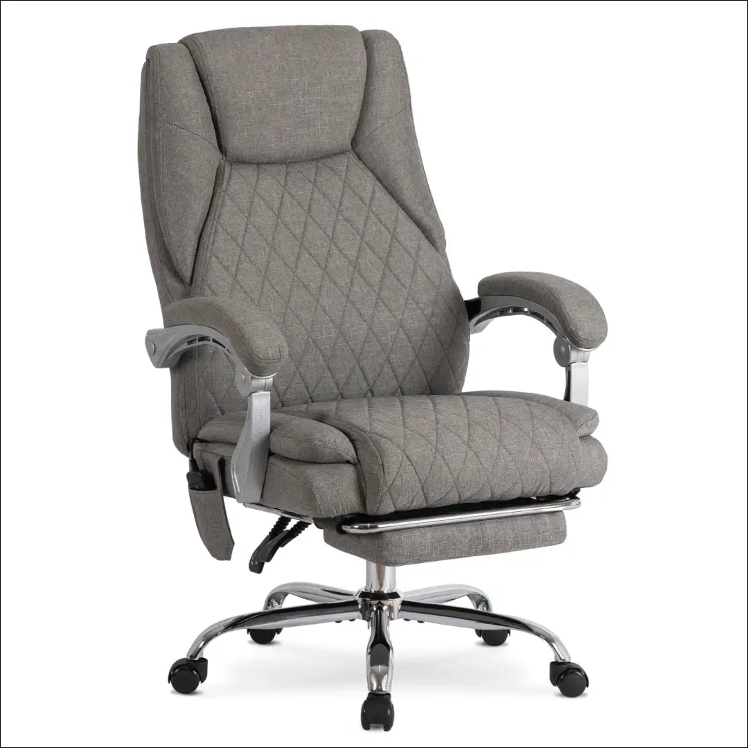 Sukamas masažinis fotelis su šildymo funkcija audiniu pilkos spalvos TE700 - €177 Save 15% 100-200, __label:Pristatymas