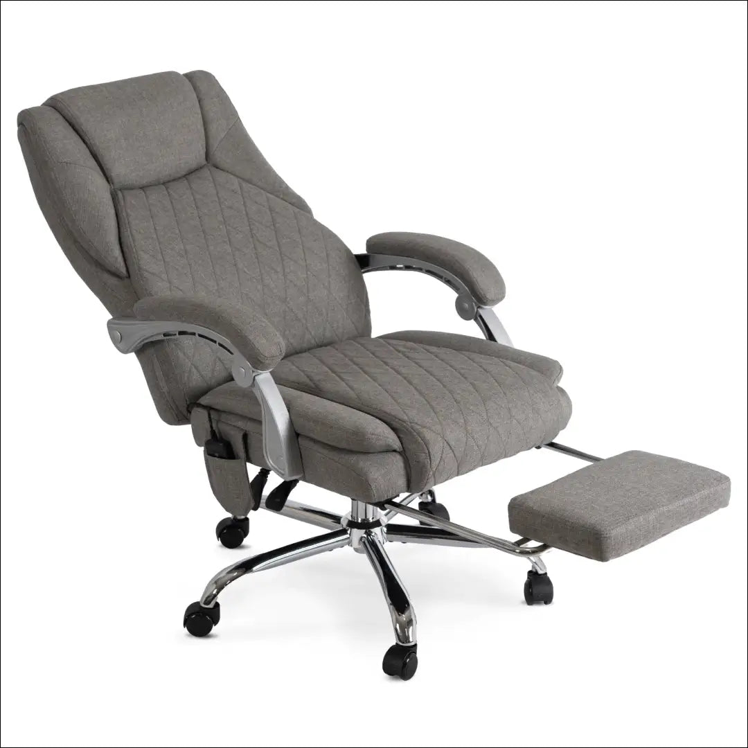 Sukamas masažinis fotelis su šildymo funkcija audiniu pilkos spalvos TE700 - €177 Save 15% 100-200, __label:Pristatymas