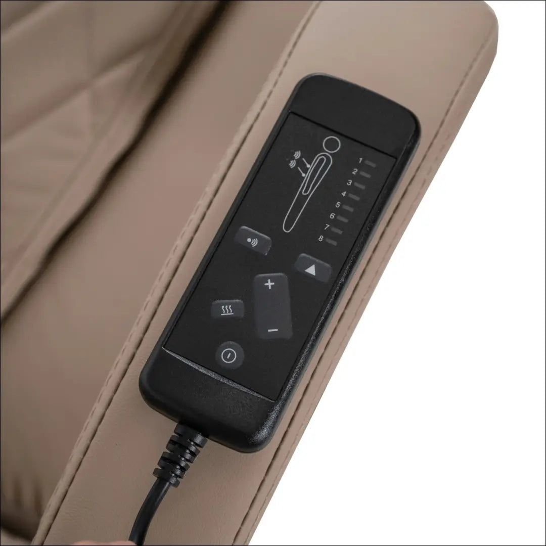 Sukamas masažinis fotelis su šildymo funkcija audiniu smėlio spalvos TE698 - €177 Save 15% 100-200, __label:Pristatymas