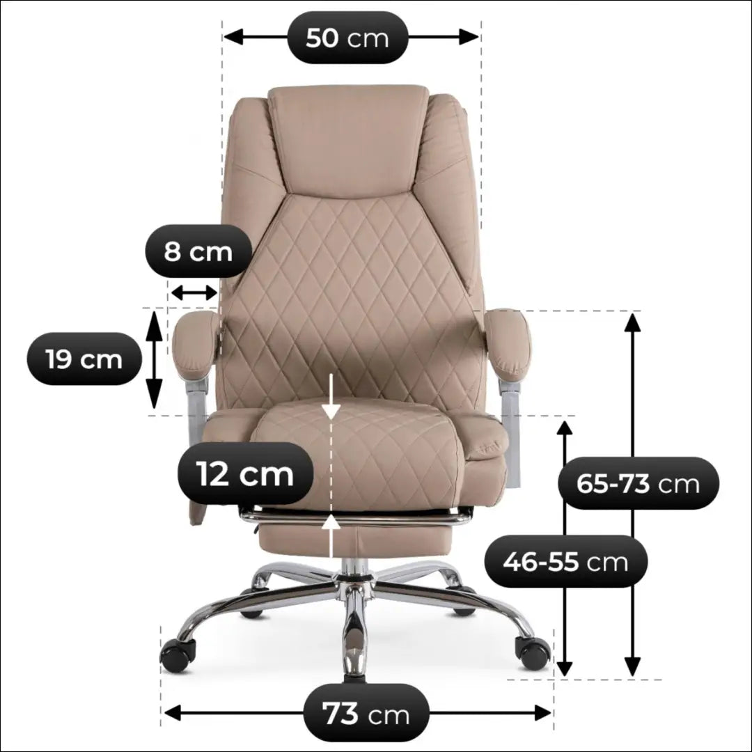 Sukamas masažinis fotelis su šildymo funkcija audiniu smėlio spalvos TE698 - €177 Save 15% 100-200, __label:Pristatymas
