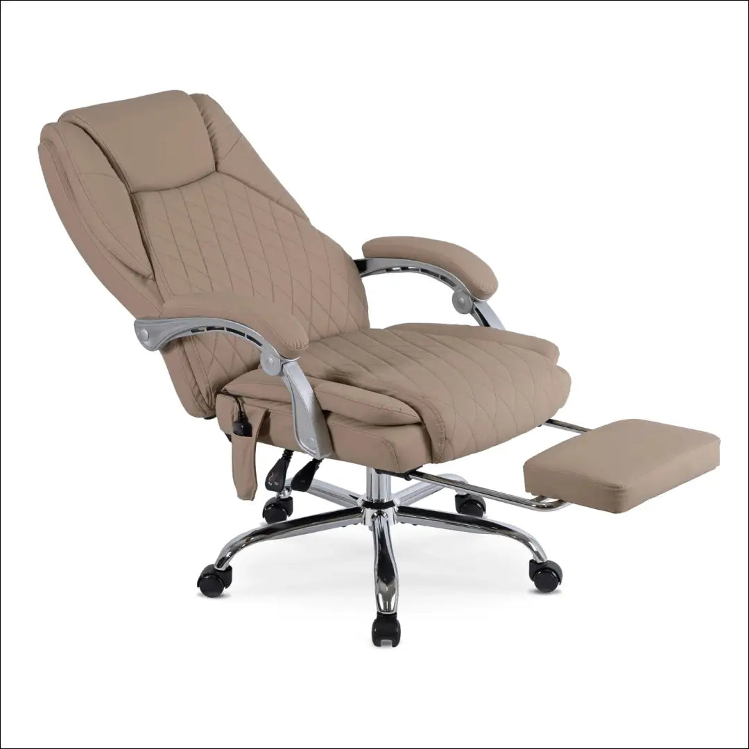 Sukamas masažinis fotelis su šildymo funkcija audiniu smėlio spalvos TE698 - €177 Save 15% 100-200, __label:Pristatymas