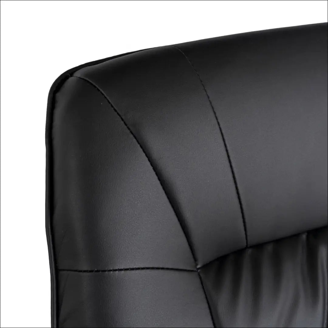 Sukamas masažinis fotelis su šildymo funkcija iš eko odos juodos spalvos TE742 - €320 Save 15% __label:Pristatymas 5-14