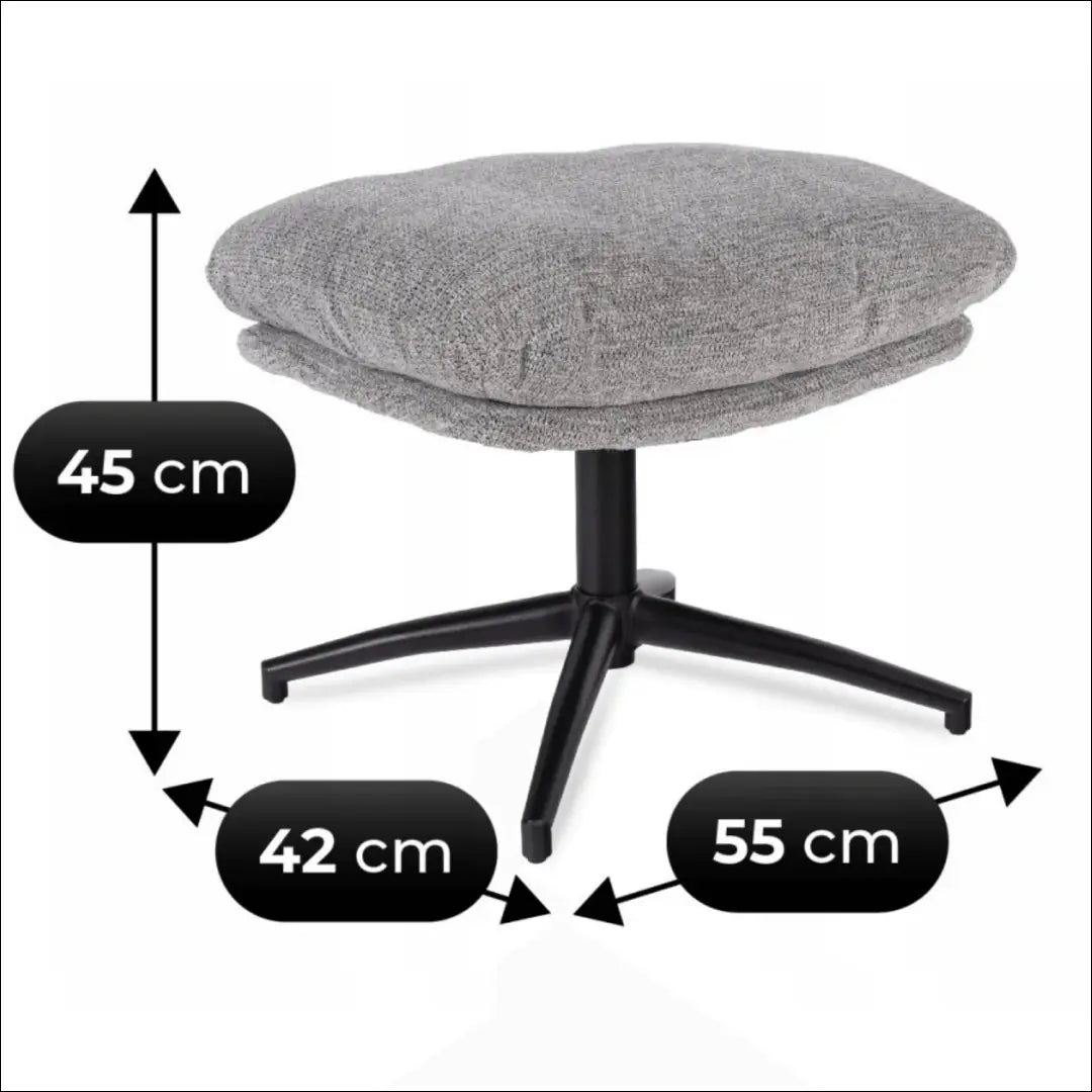 Sukamas poilsio fotelis su audiniu pilkos spalvos TE1032 - €297 Save 15% __label:Pristatymas 5-14 d.d., elite, Fotele