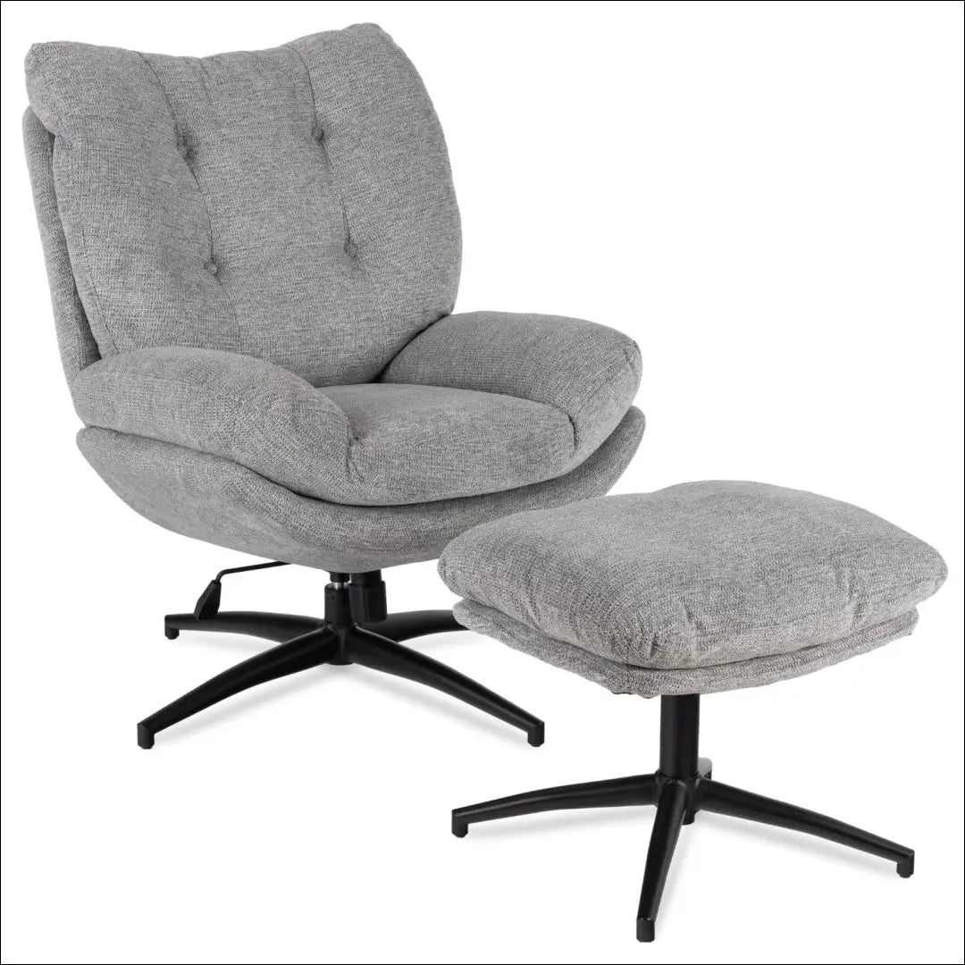 Sukamas poilsio fotelis su audiniu pilkos spalvos TE1032 - €297 Save 15% __label:Pristatymas 5-14 d.d., elite, Fotele