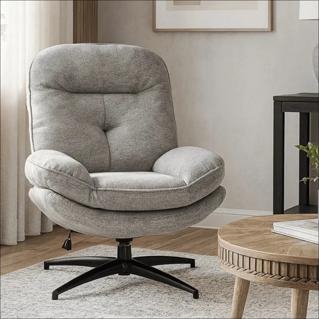 Sukamas poilsio fotelis su audiniu pilkos spalvos TE1137 - €302 Save 15% __label:Pristatymas 5-14 d.d., elite, Fotele