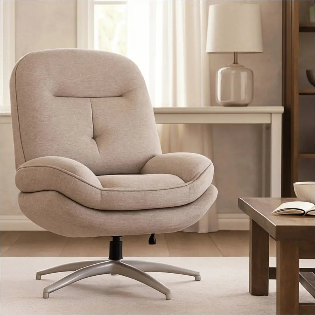 Sukamas poilsio fotelis su audiniu smėlio spalvos TE1136 - €302 Save 15% __label:Pristatymas 5-14 d.d., elite, Fotele