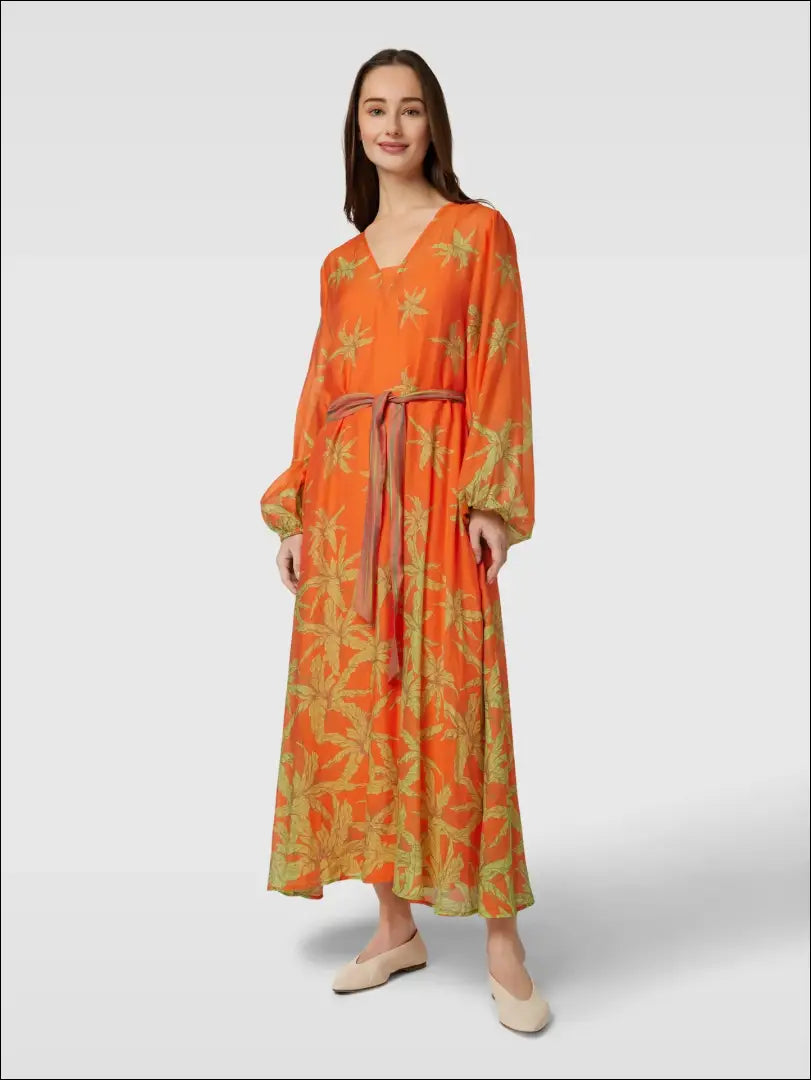 Suknelė DR019 - €125 Save 50% 100-200, __label:Pristatymas 1-2 d.d., color-oranzine, color-zalia, drabuziai €100