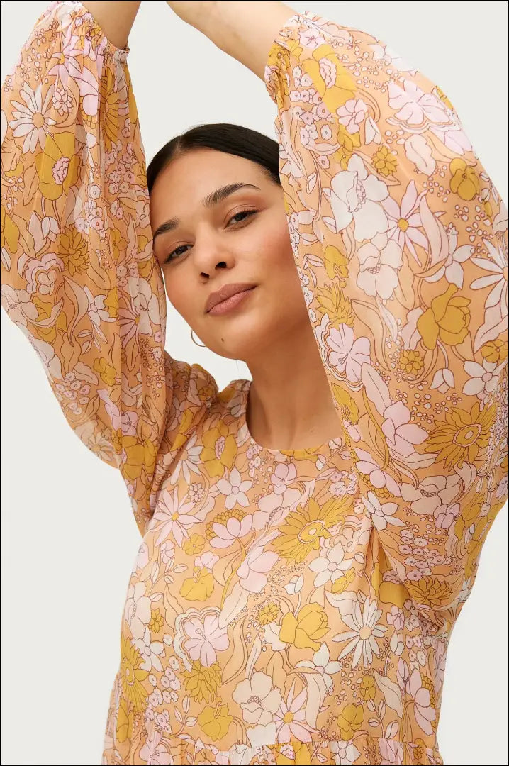 Suknelė DR028 - €30 Save 50% 25-50, __label:Pristatymas 1-2 d.d., color-geltona, color-rozine, drabuziai €25 to €50