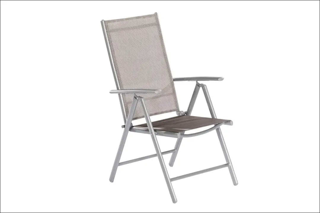 Sulankstoma lauko kėdė LI752 - €69 Save 50% 50-100, __label:Pristatymas 1-2 d.d., color-pilka, color-sidabrine, baldai