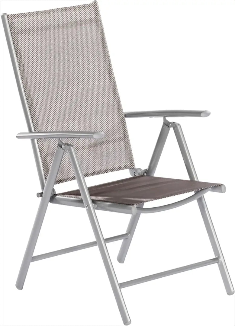 Sulankstoma lauko kėdė LI820 - €51 Save 50% 50-100, __label:Pristatymas 1-2 d.d., color-pilka, color-sidabrine, baldai