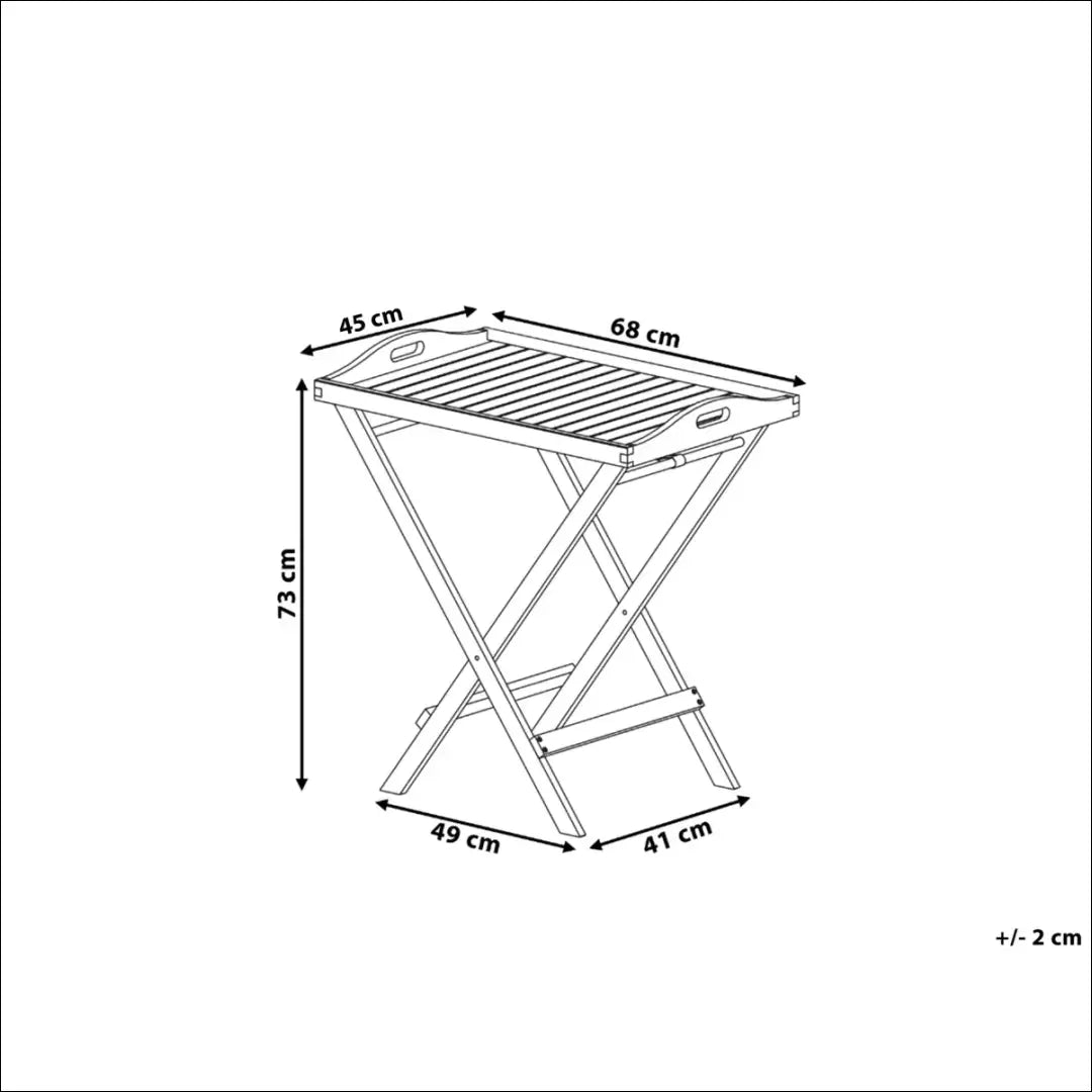 Sulankstomas medinis staliukas/padėklas SI1709 - €57 Save 50% 50-100, __label:Pristatymas 1-2 d.d., color-ruda, lauko