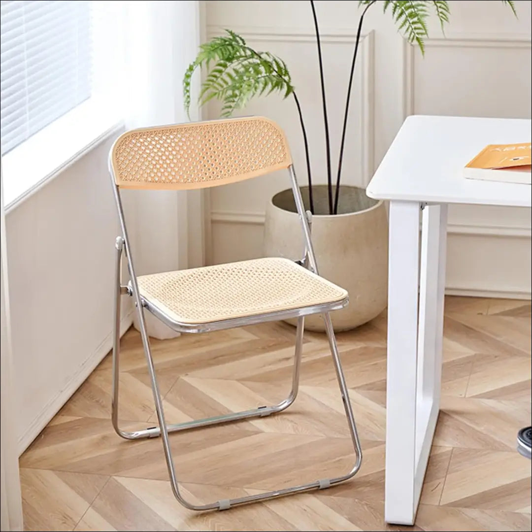 Sulankstomų kėdžių komplektas (4vnt) VI929 - €200 Save 50% __label:Pristatymas 1-2 d.d., color-smelio, kedes-valgomojo,