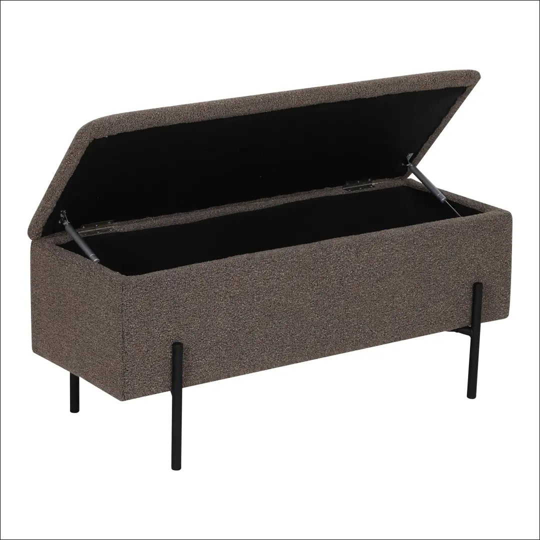 Suoliukas su daiktadėže buklė raštas rudas 95x36,5x43 cm RD264 - €162 Save 15% 100-200, __label:Pristatymas 5-14 d.d.,