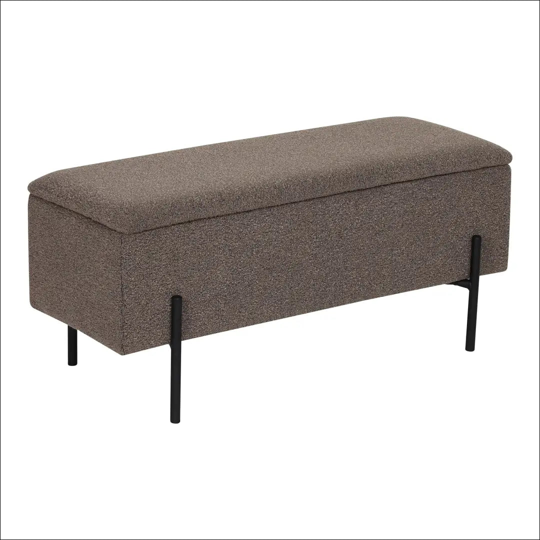 Suoliukas su daiktadėže buklė raštas rudas 95x36,5x43 cm RD264 - €162 Save 15% 100-200, __label:Pristatymas 5-14 d.d.,